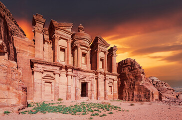 Ad Deir, the Monastery of Petra, Wadi Musa in Jordan