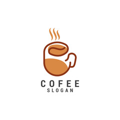 Coffee logo icon design template. Elegant, luxury, premium vector