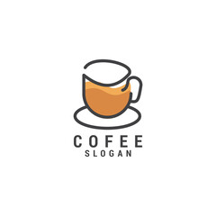 Coffee logo icon design template. Elegant, luxury, premium vector