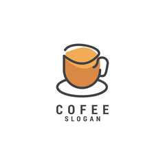 Coffee logo icon design template. Elegant, luxury, premium vector