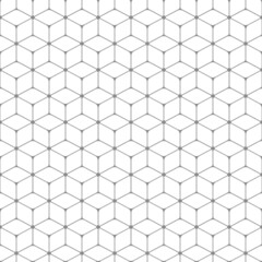 Seamless geometric pattern in black lines. Simple vector illustration.