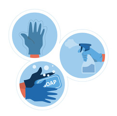 Virus protection. Dangerous viruses and bacteria barrier. Vaccine