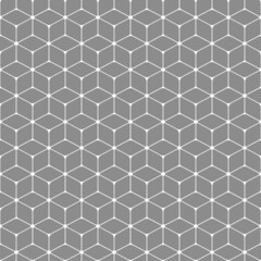 Seamless geometric pattern in gray background. Simple vector illustration.
