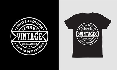 limited edition vintage  1988 and 1989  Aged to perfection T shirt design.
