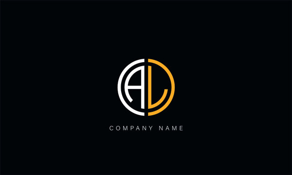 AL, LA, AL, Letters Logo Monogram