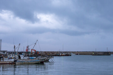 Fototapeta na wymiar Japan's small fishing port