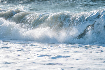 Wellen und Sturm auf Sylt