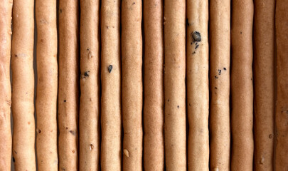Korean sesame sticks biscuits close up pattern