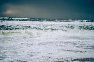 Wellen und Sturm auf Sylt