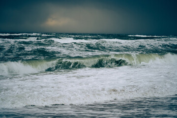 Wellen und Sturm auf Sylt