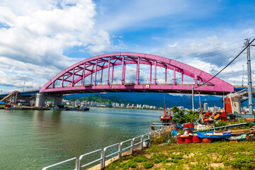 Bridge on the han River, Seoul, South Korea