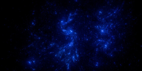 Banner Star field background . Starry outer space background texture . Colorful Starry Night Sky Outer Space background. 3D illustration
