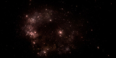 Banner Star field background . Starry outer space background texture . Colorful Starry Night Sky Outer Space background. 3D illustration
