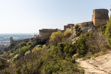 Fototapeta na wymiar the fortress of Mornas, overlooking the Rhône