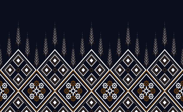 Oriental geometric ethnic pattern for background or carpet, wallpaper, batik wrapping, curtain design, vector illustration	