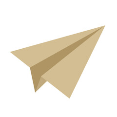 Paper Plane flat logo icon origami airplane vector illustration modern design isolated on white background