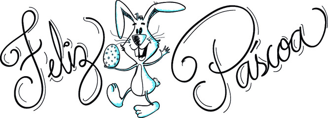 feliz pascoa portugues, coelho, pascoa, ovo de pascoa, coelho com ovo de pascoa, happy easter portuguese, rabbit, easter, easter egg