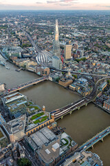 Obraz premium Aerial view London a Global travel tourism destination