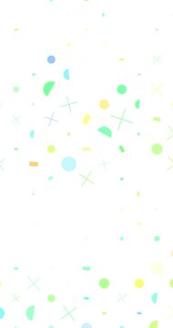 Abstract geometric pattern background. Minimal design in Bright colors animated. Flat design background loop animation