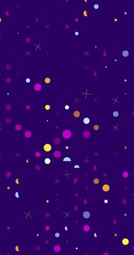 Abstract geometric pattern background. Minimal design in Bright colors animated. Flat design background loop animation