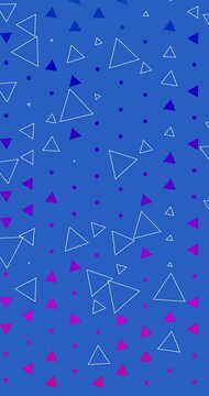 Abstract geometric pattern background. Minimal design in Bright colors animated. Flat design background loop animation