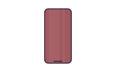 Smartphone and technology flat illustration.