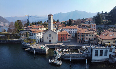 Fototapeta na wymiar Landscape of Torno a village on Lake Como 