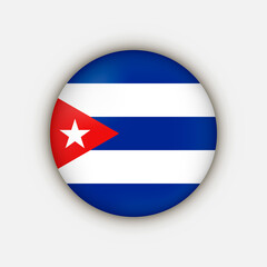 Fototapeta premium Country Cuba. Cuba flag. Vector illustration.