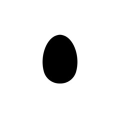 egg with shadow silhouette shape 