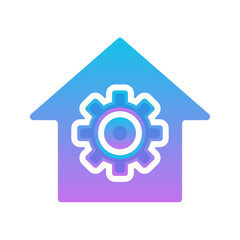 home gear logo element design template icon