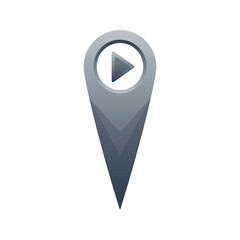 play location logo element design template icon