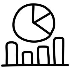 handdrawn statistics icon