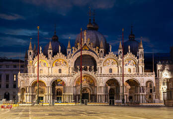 Fototapeta na wymiar Venice, Italy - Saint Mark's Basilica at Dawn