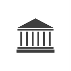 Town hall vector icon on white background