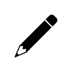 Pencil icon. Text input symbol for web. The message set marker. Edit icon. Isolated vector illustration on a white background.
