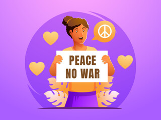 people give messages of peace not war