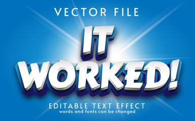 It worked  text effect fully editable