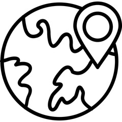 Obraz premium Location Icon