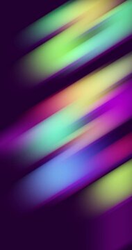 Animated abstract background with colored gradients, bright colors animation as glass. Blurred stripes