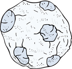 Meteor Hand Drawn Illustration