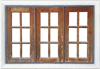 Old wooden window