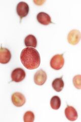 single Grapes selected isolated on white background
