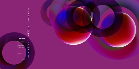 Art Bright neon surreal summer glitch futuristic neon abstract background. Graphic elements different colors line shapes and round shapes web