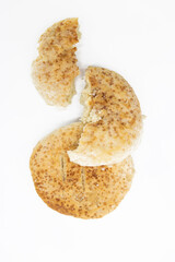 sweet bread isolated on white background