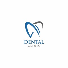 letter A tooth logo design
