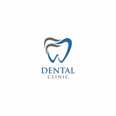 letter f tooth logo design