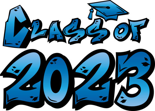 a2 Graffiti Class of 2023 blue