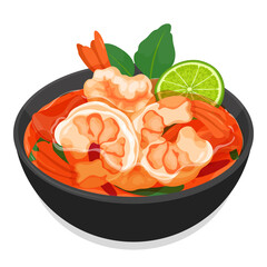 Tom Yum Goong (Spicy Thai Soup with Shrimp)