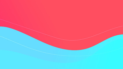 Abstract pink and blue fluid shape modern background with copy space, vector.