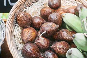 snake fruit at market